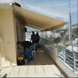 Τοποθέτηση διχτυού σε ρετηρέ